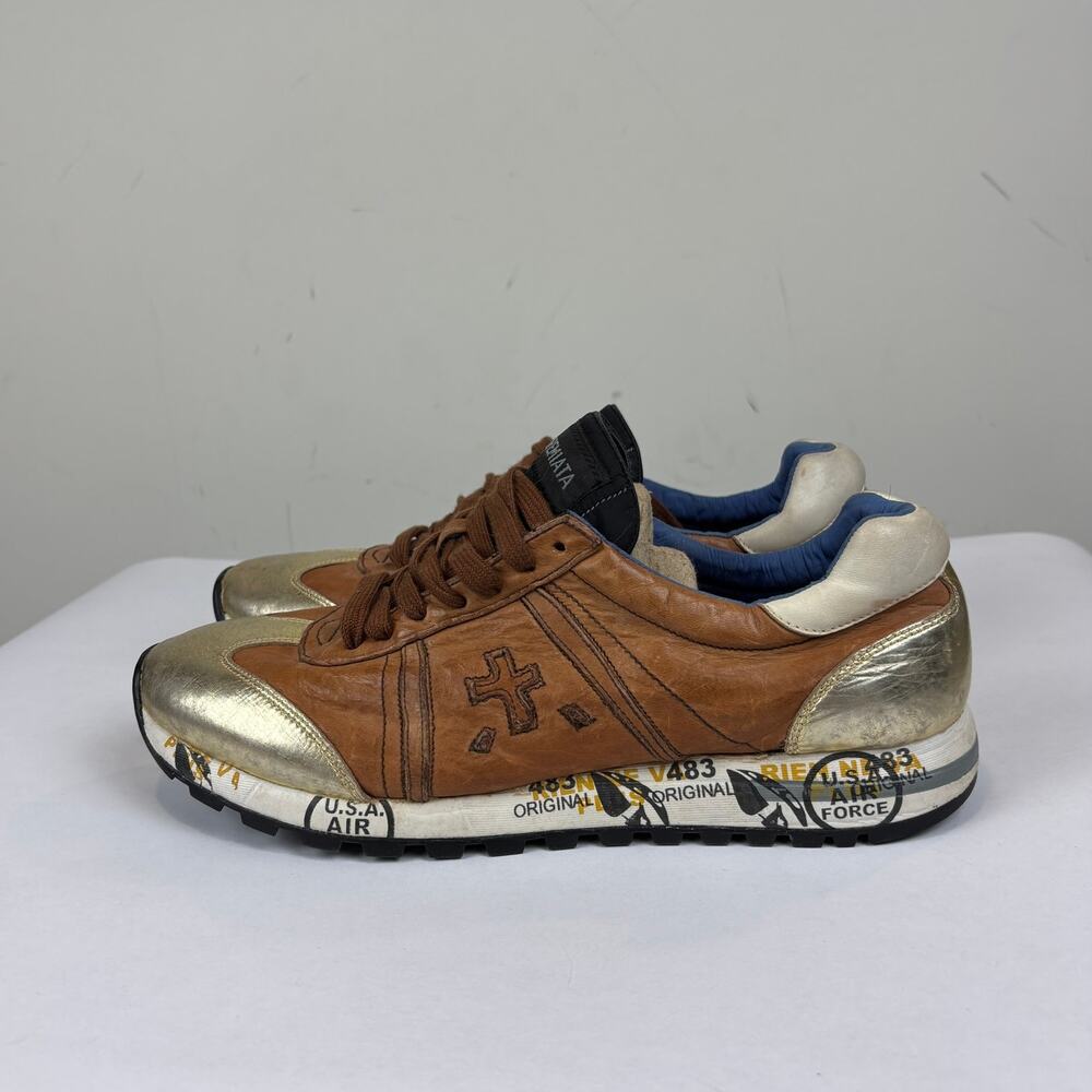 Premiata Lucy 530 Leather Trainers Sneakers Shoes EU 40 W's 9 M's 7 - Picture 6 of 12